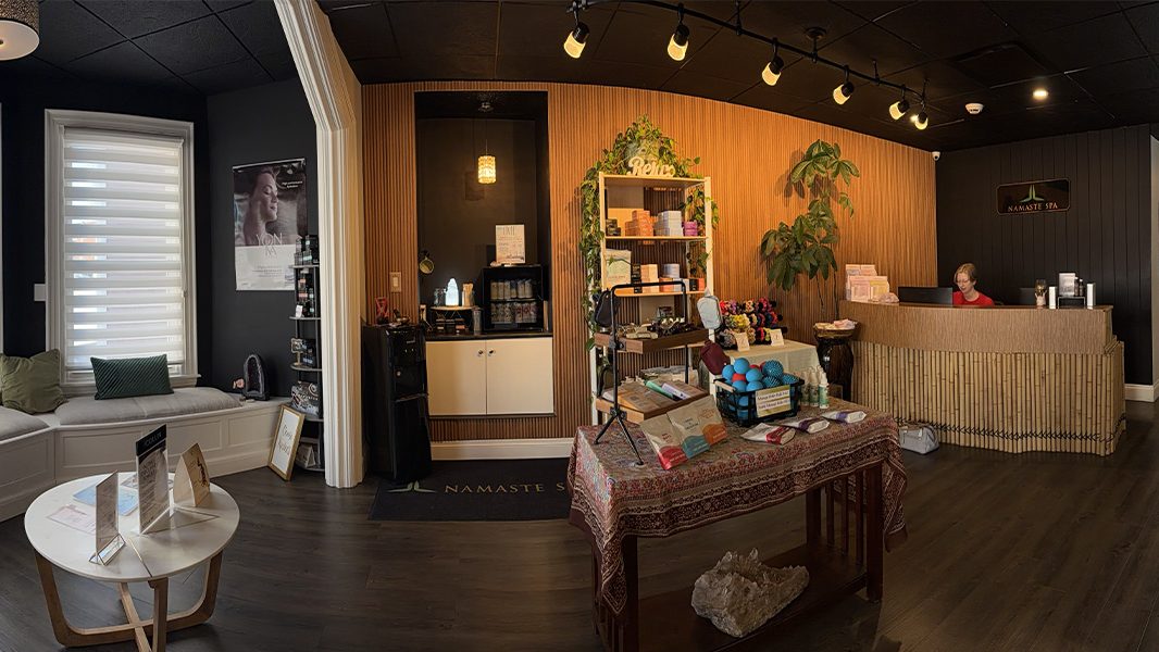 The reception at Namaste Spa