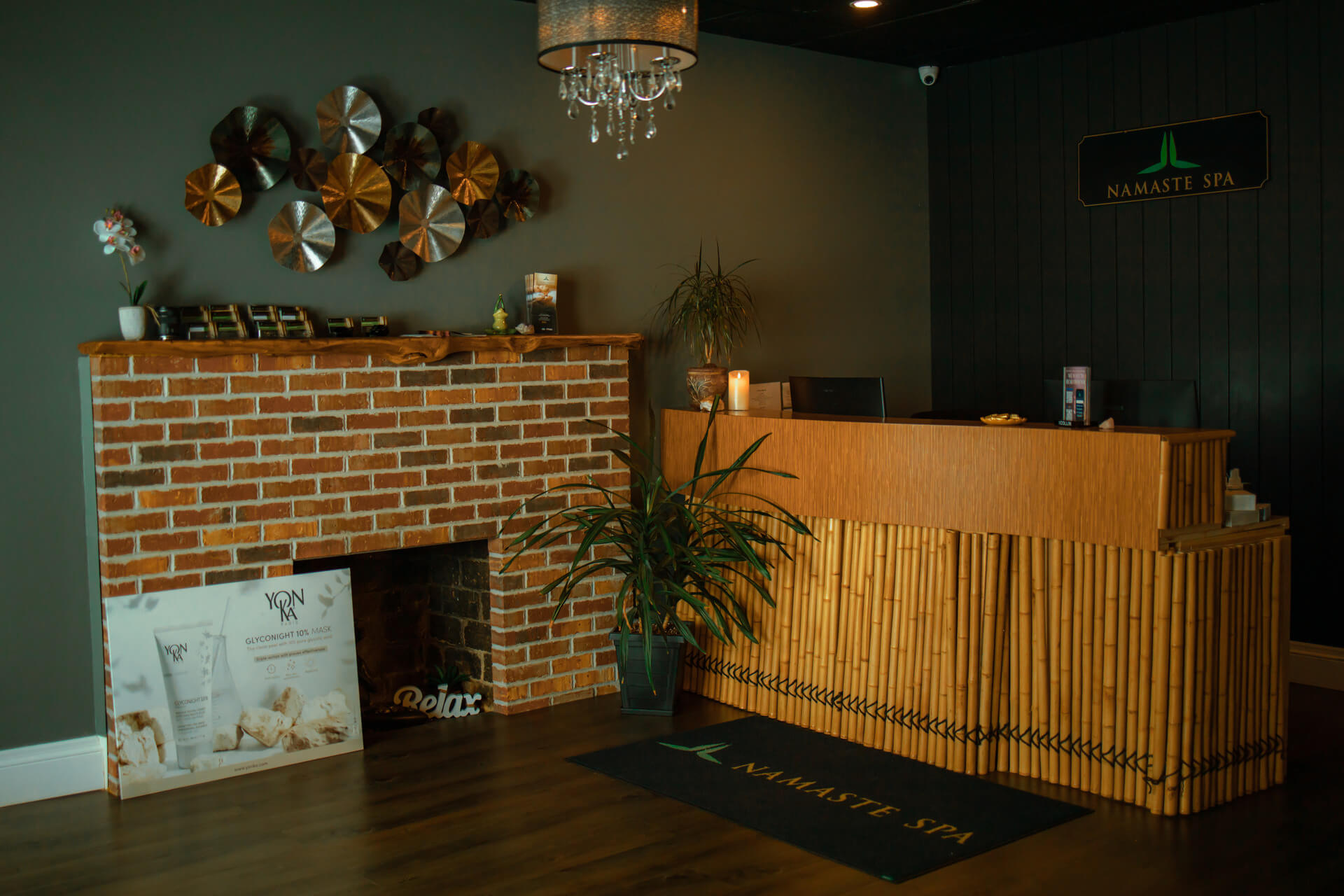 The lounge at Namaste Spa