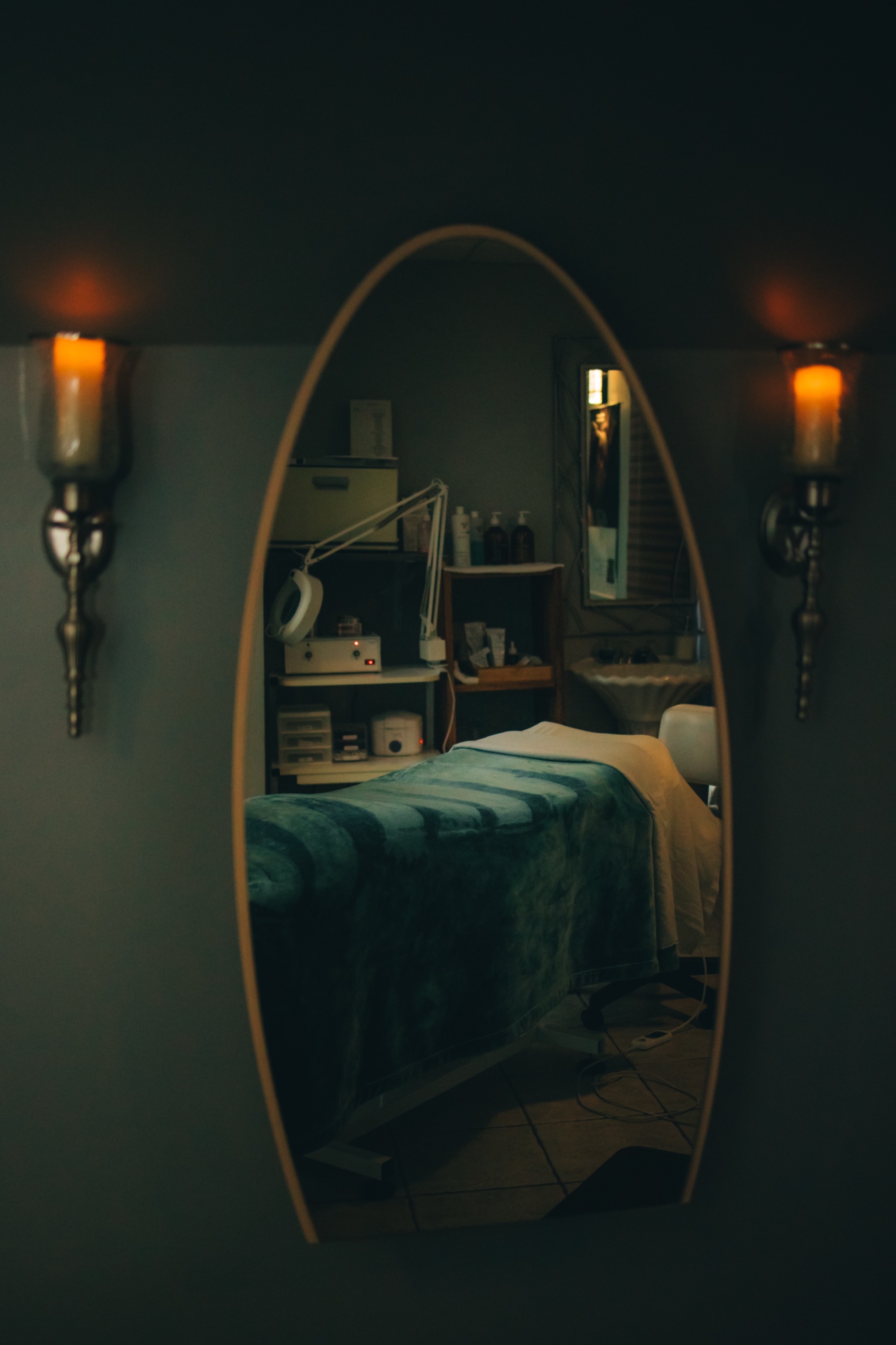 A treatment room at Namaste Spa